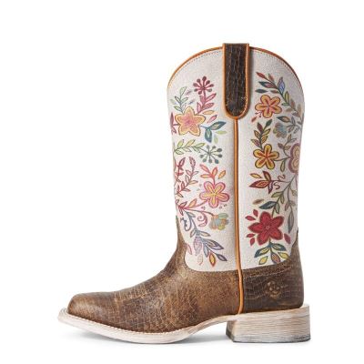 Ariat Circuit Savanna - Western Laarzen Bruin / Wit Dames - 24680-265